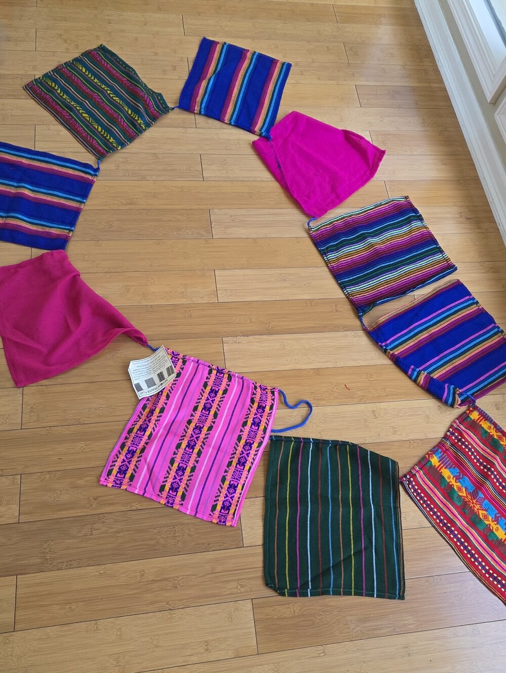 Mexican Prayer Flag Fabric Banner Fiesta Bunting Cinco de Mayo Garland NEW